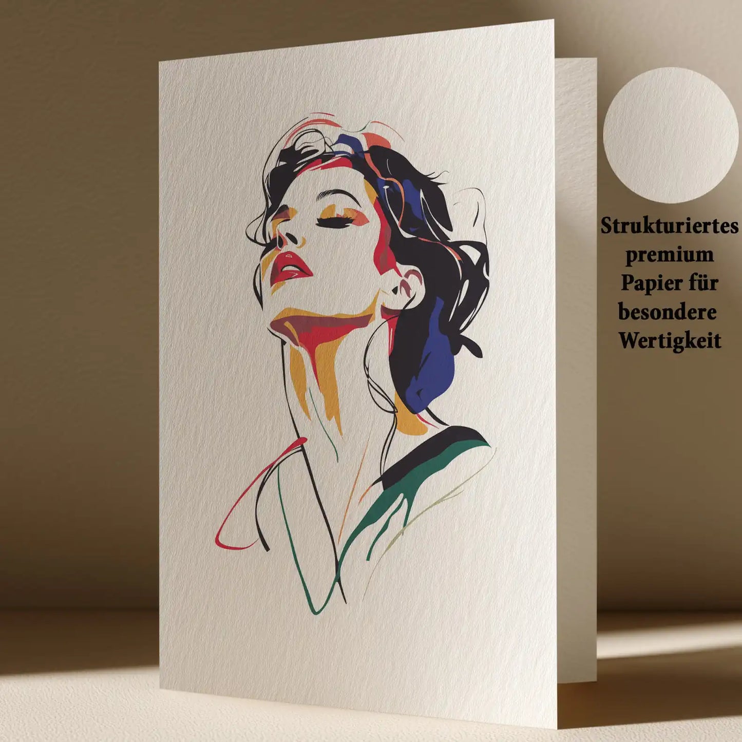 Grußkarte mit LGBTQ/Popup Motiv