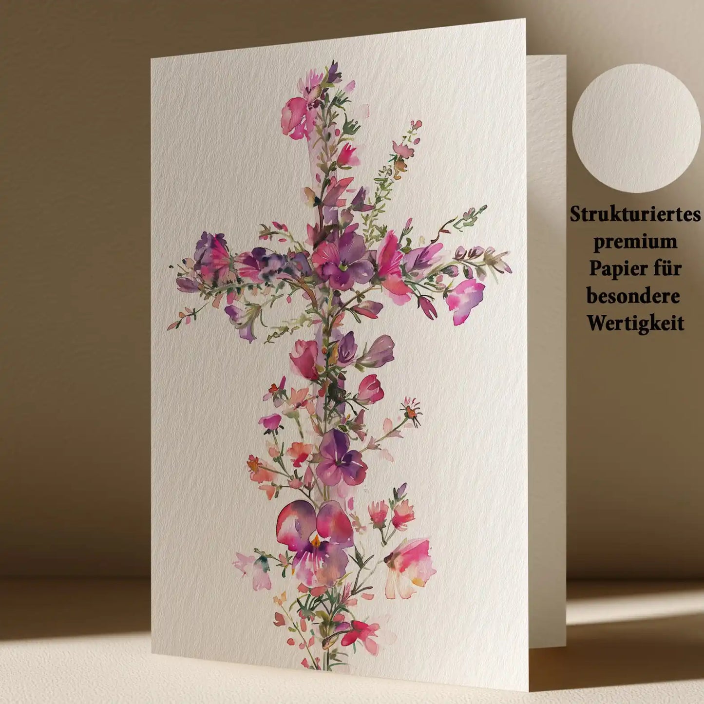 Grußkarte mit Trauer Motiv