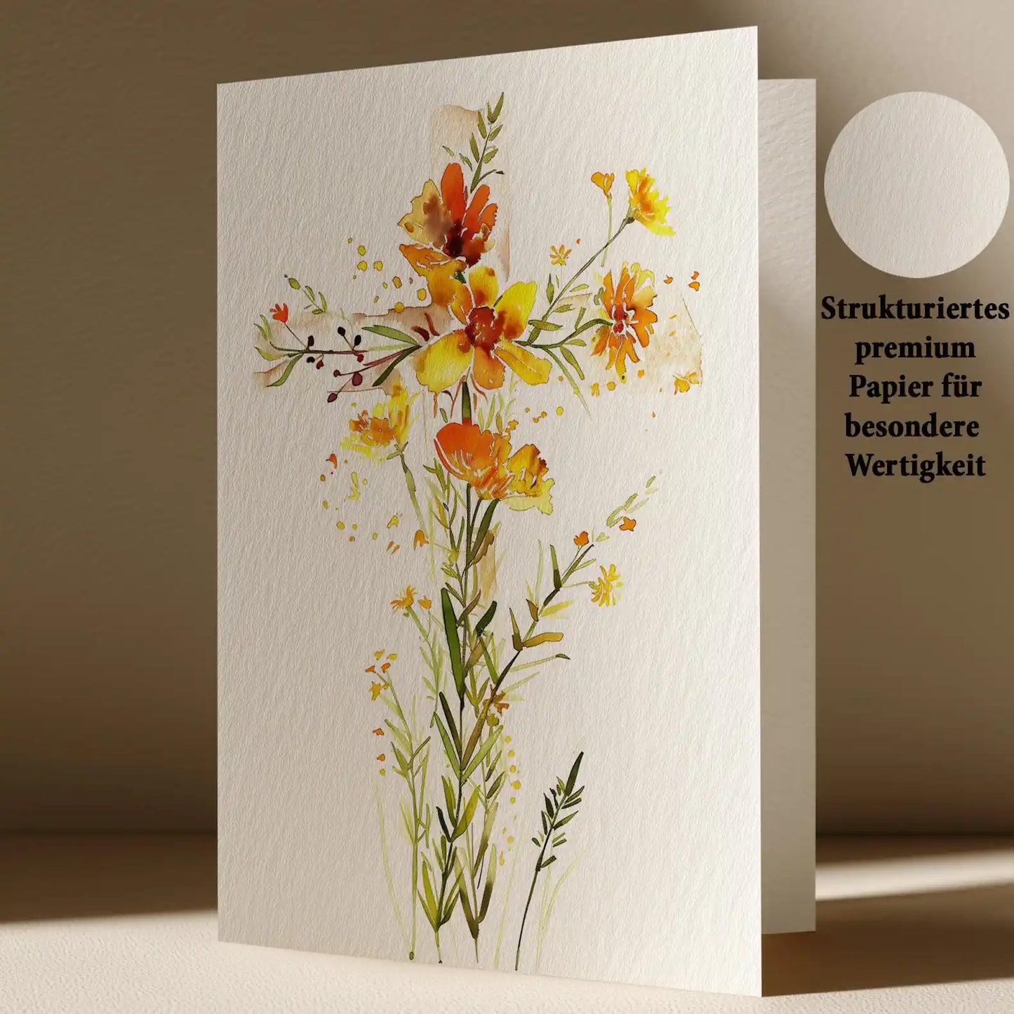 Grußkarte mit Trauer Motiv