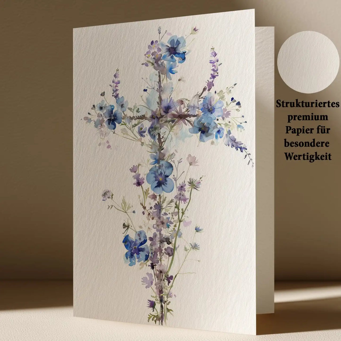 Grußkarte mit Trauer Motiv