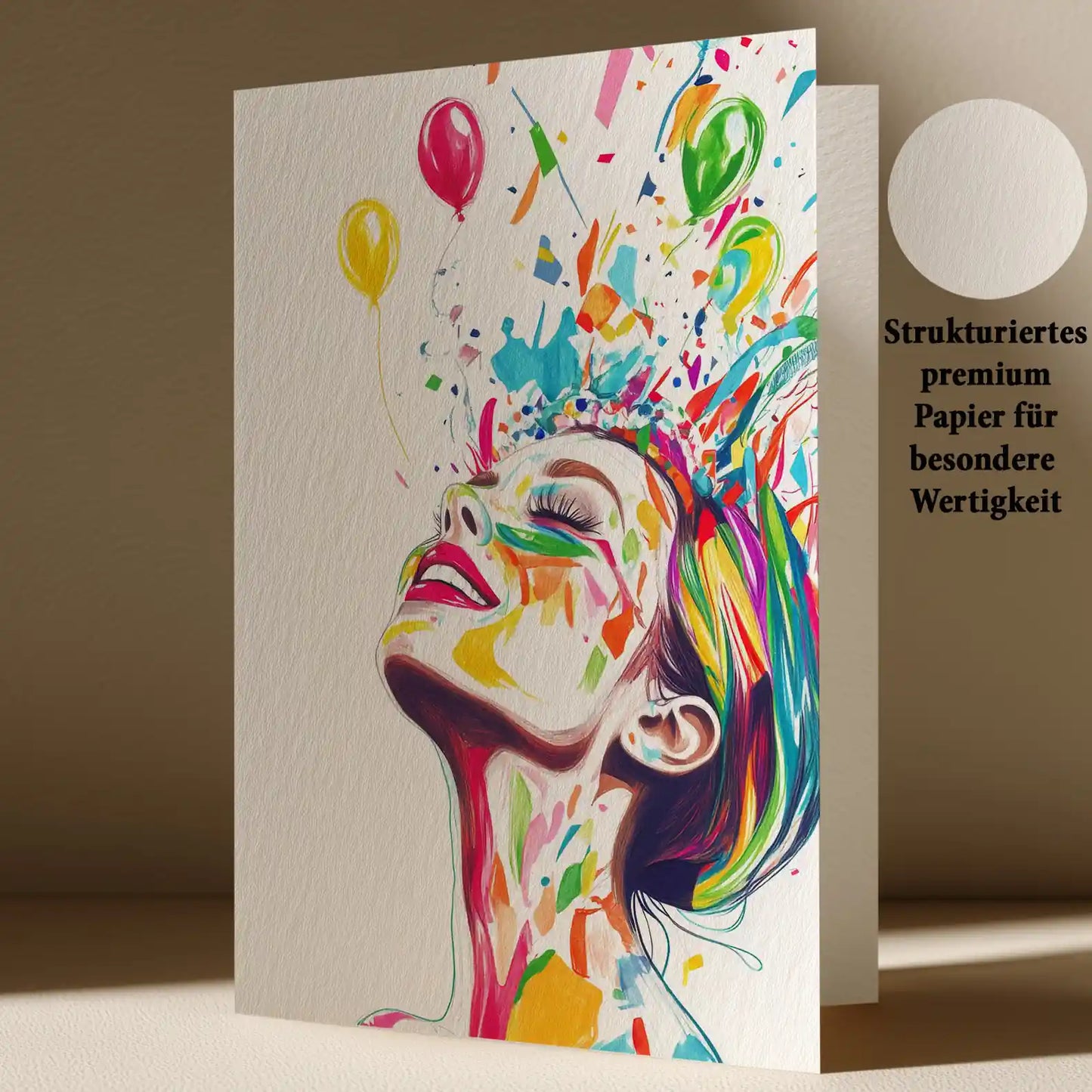 Grußkarte mit Frauen Motiv