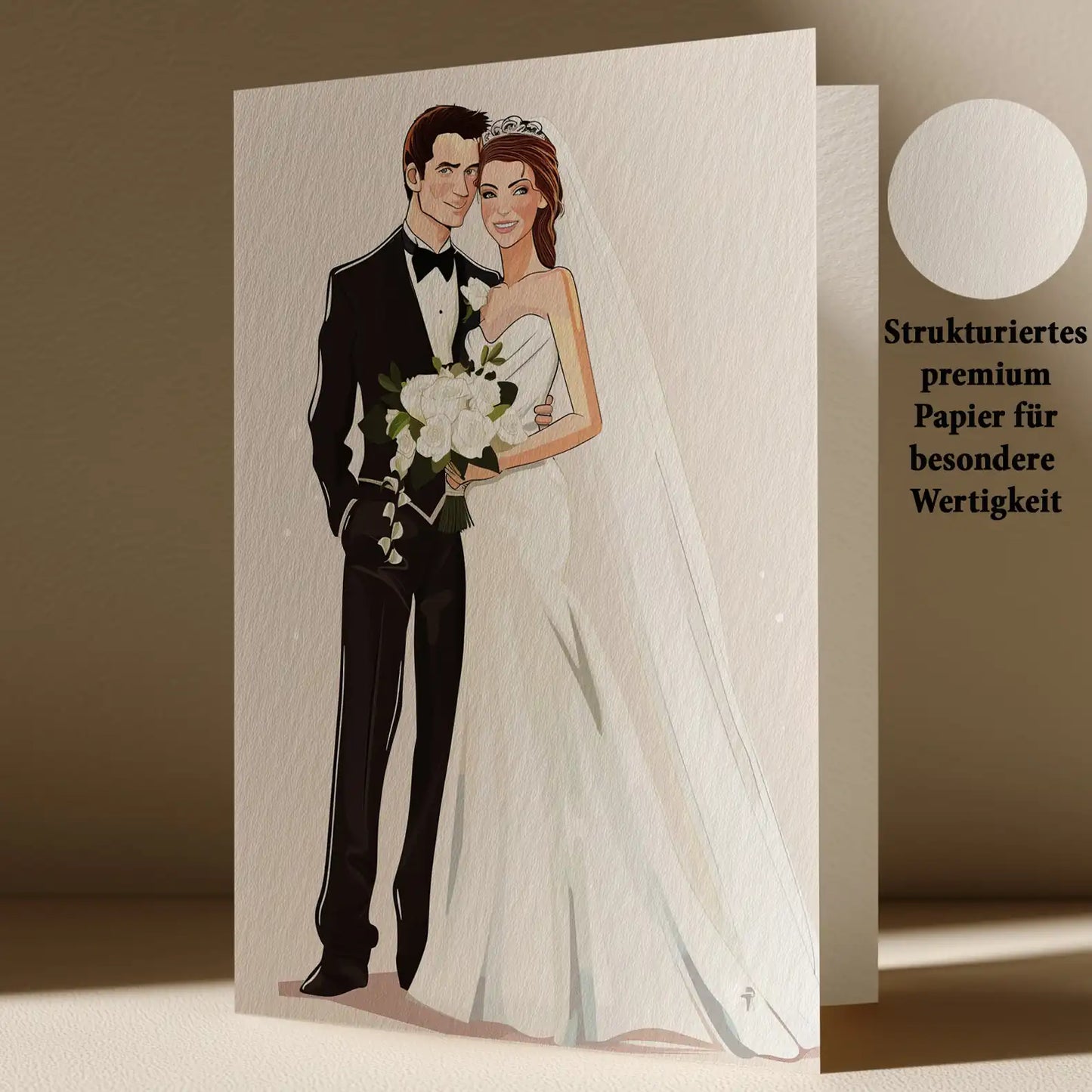 Grußkarte zur Hochzeit