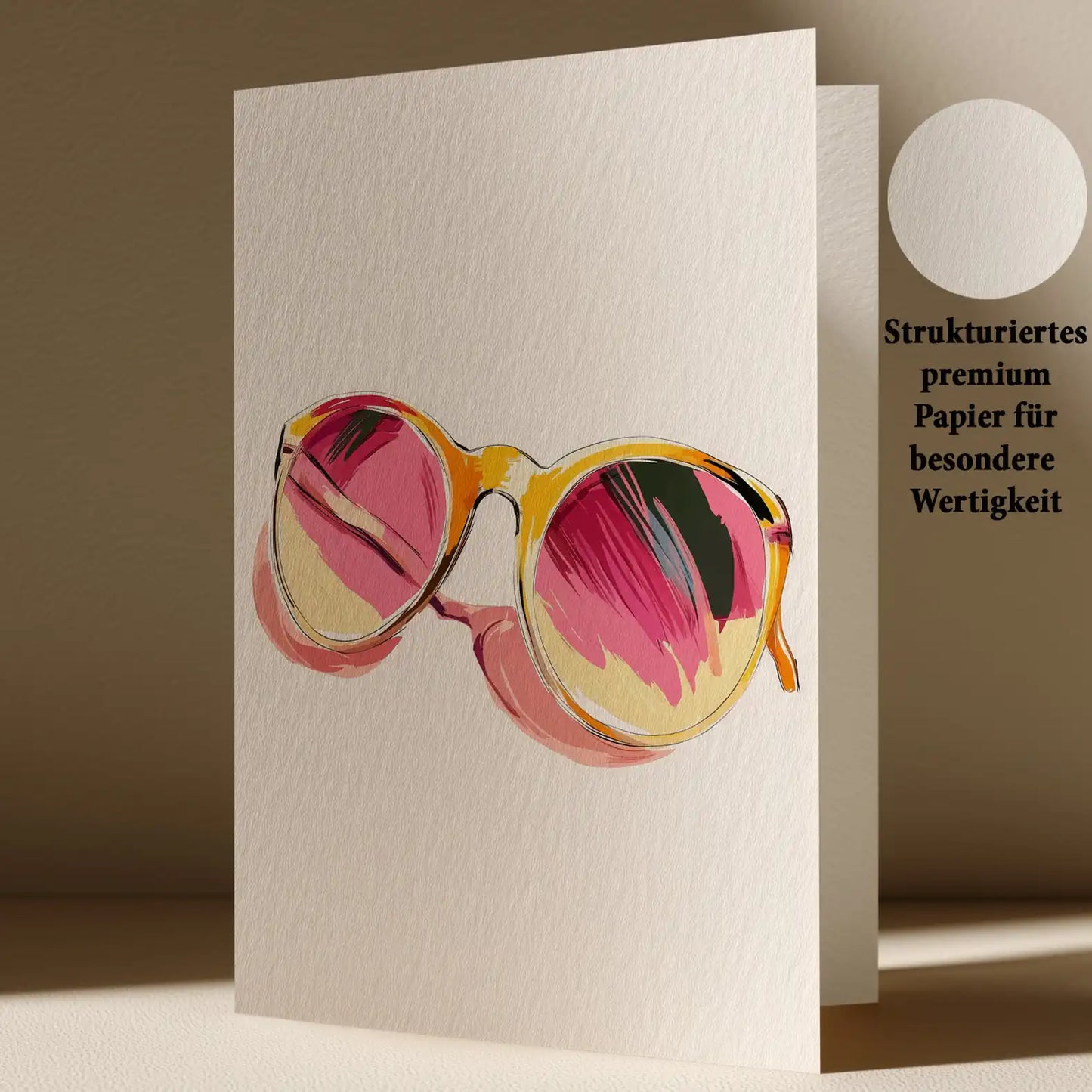 Grußkarte mit Beauty Motiv