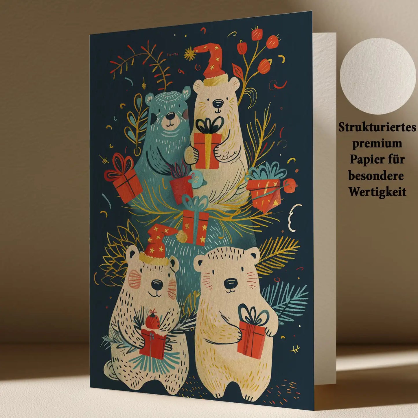 Grußkarte mit Weihnachts Motiv