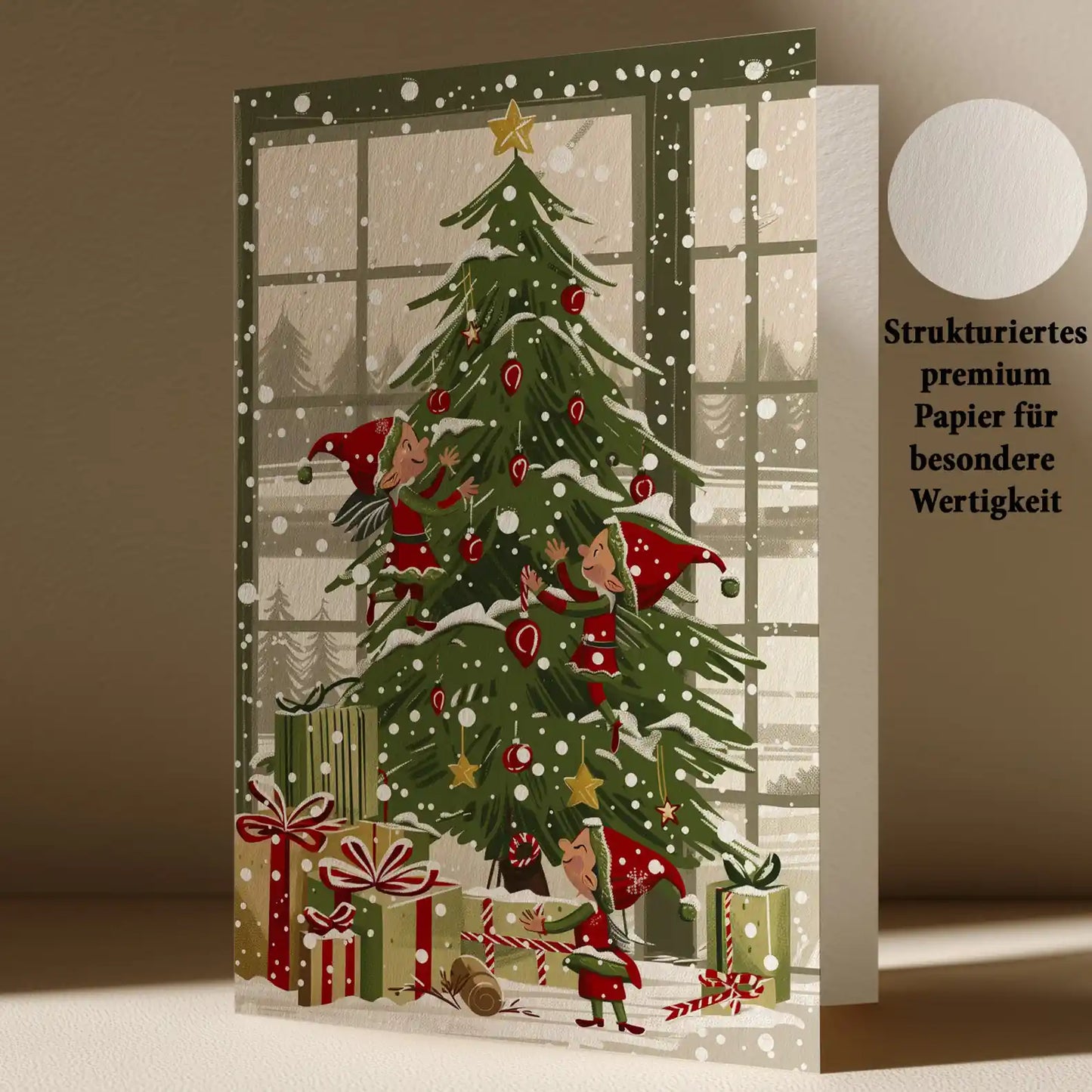 Grußkarte mit Weihnachts Motiv