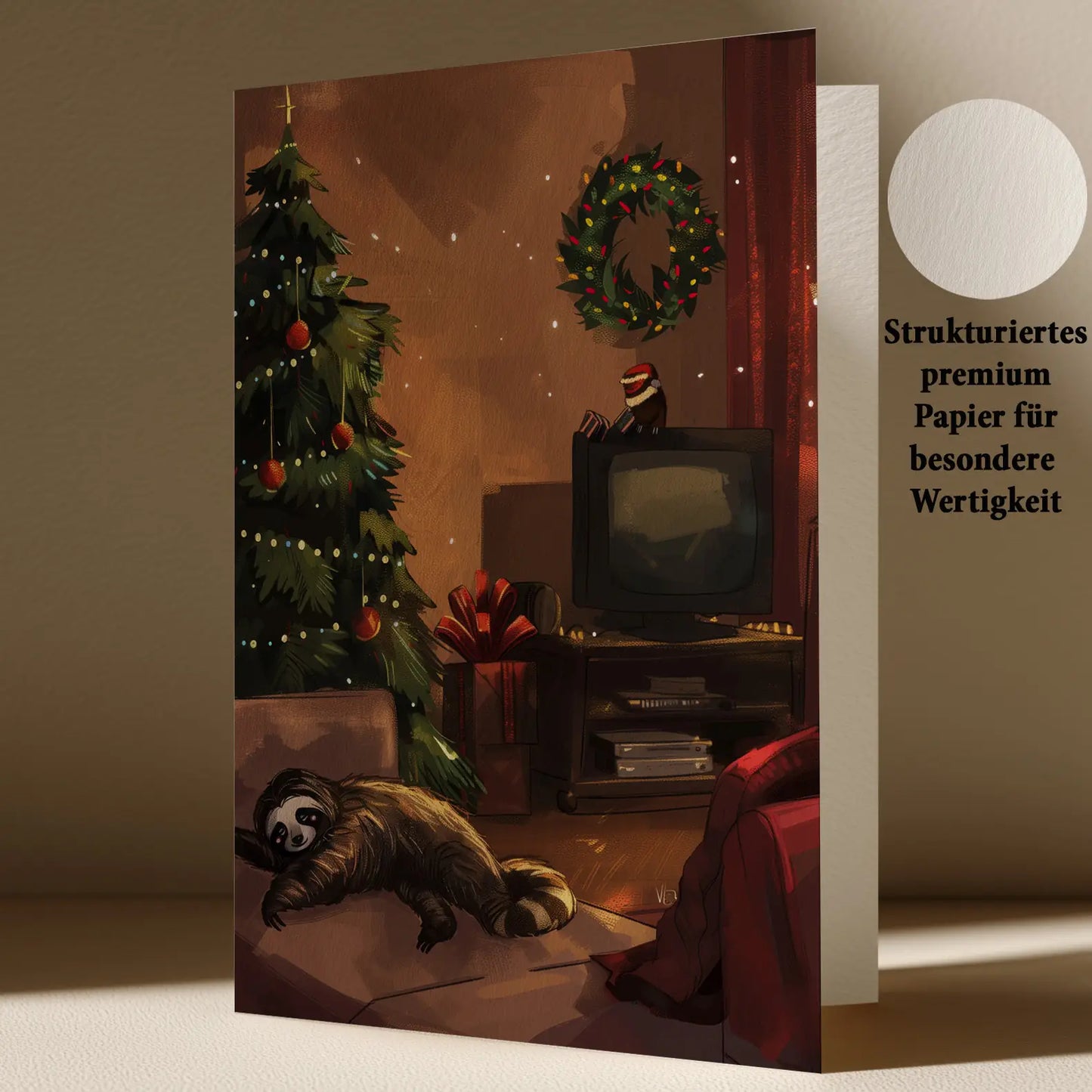 Grußkarte mit Weihnachts Motiv