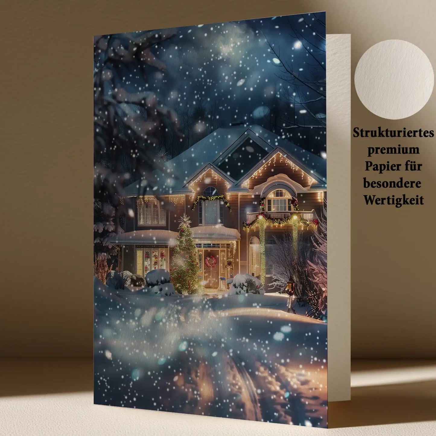 Grußkarte mit Weihnachts Motiv