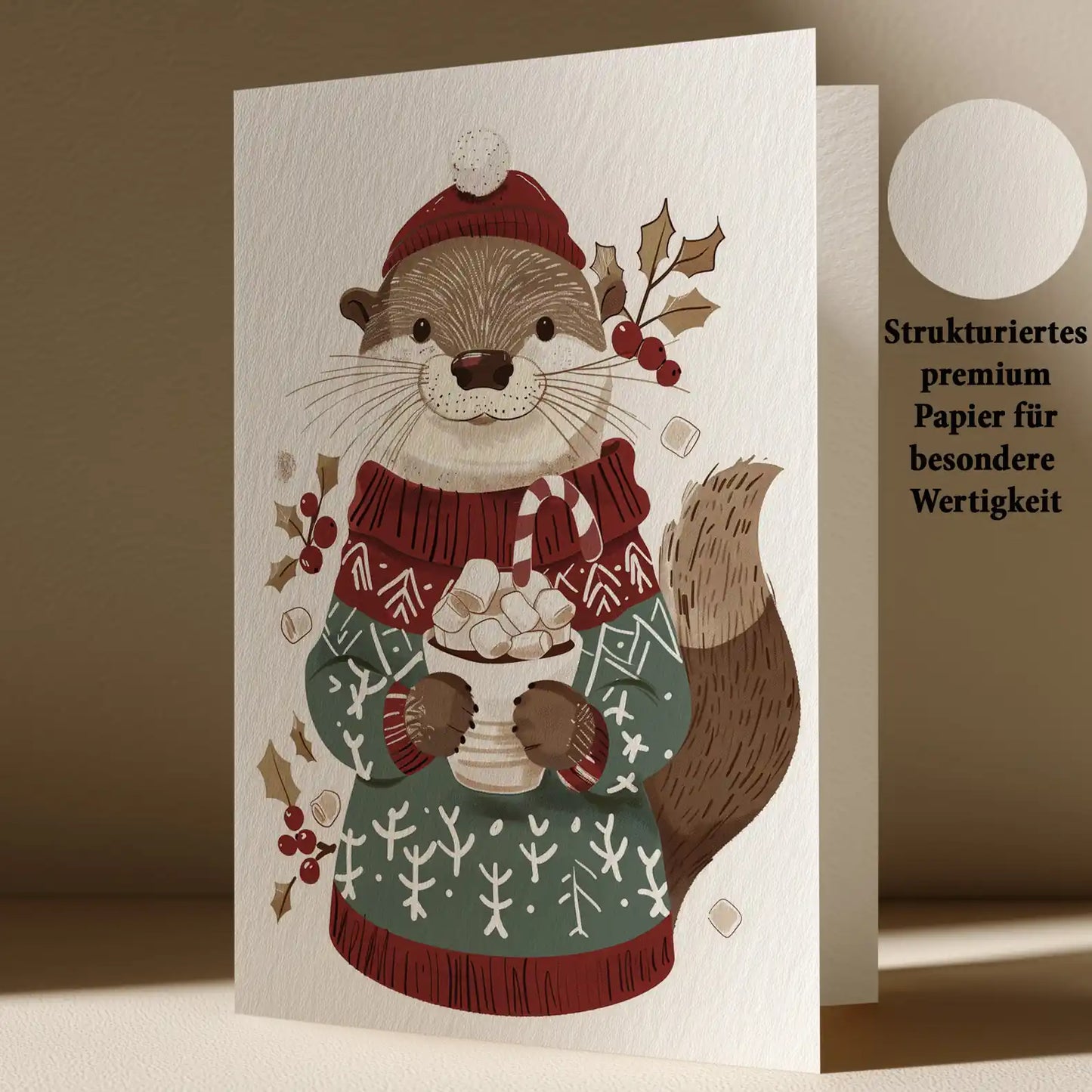 Grußkarte mit Weihnachts Motiv