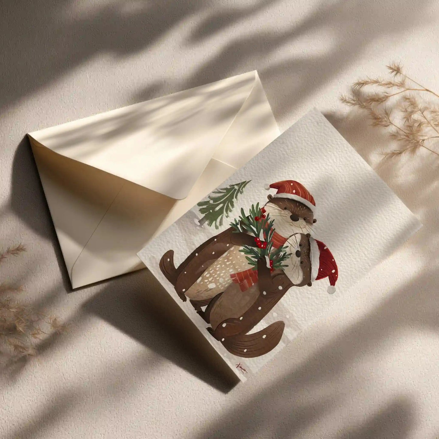 Grußkarte mit Weihnachts Motiv