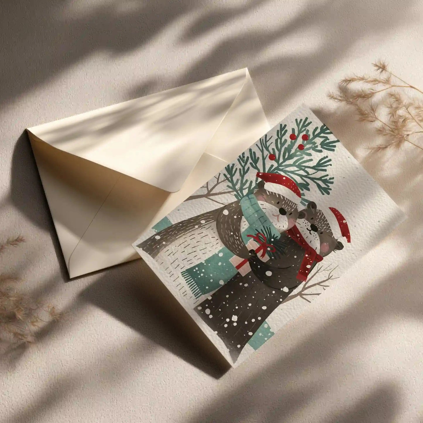 Grußkarte mit Weihnachts Motiv