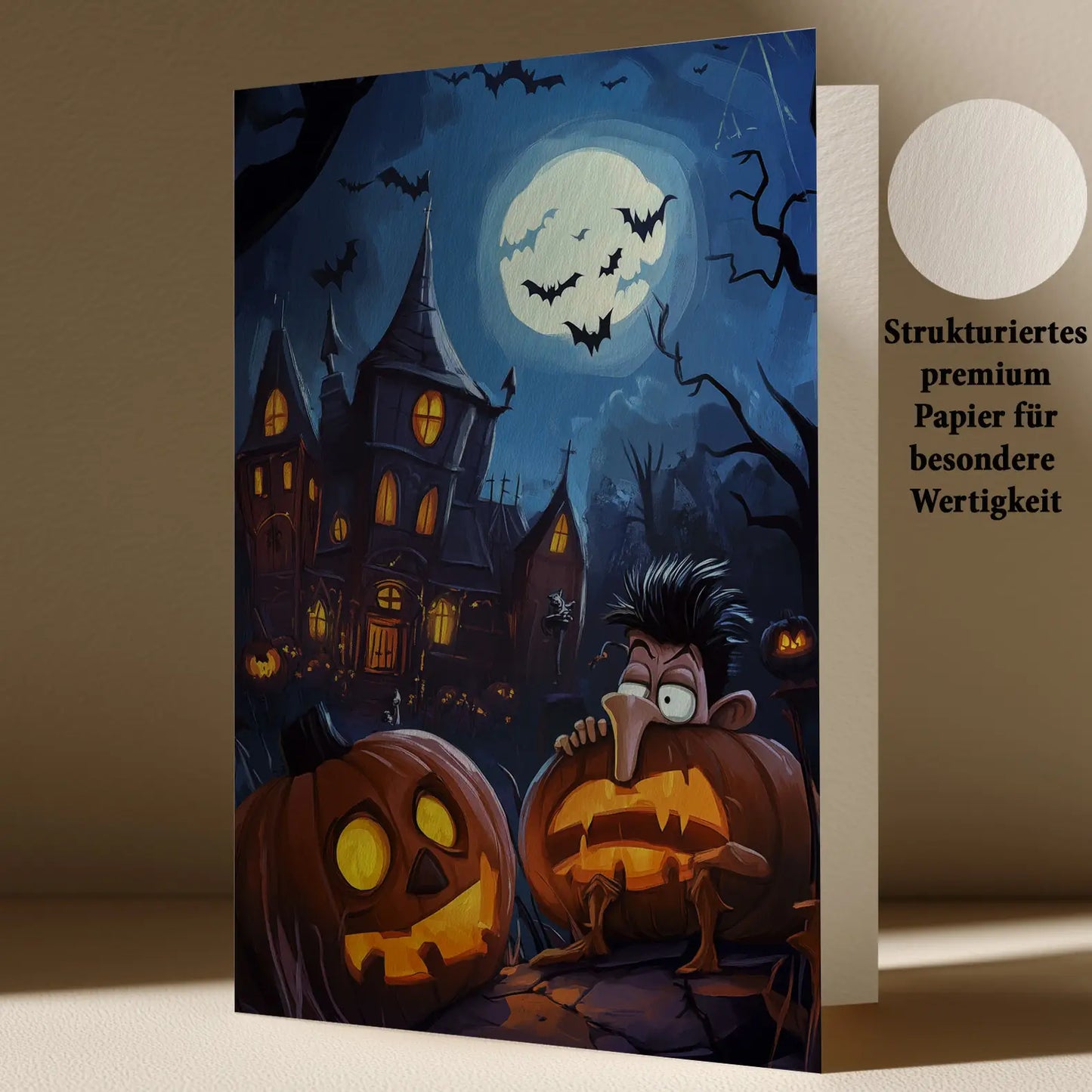 Grußkarte mit Halloween Motiv