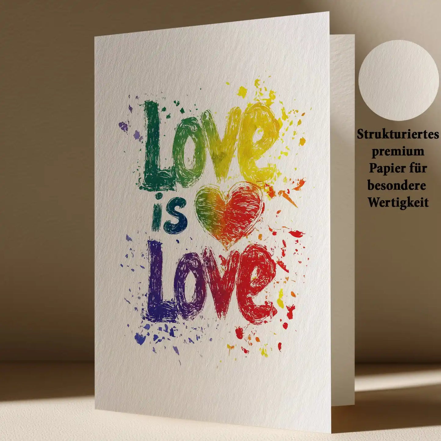 Grußkarte mit LGBTQ Motiv