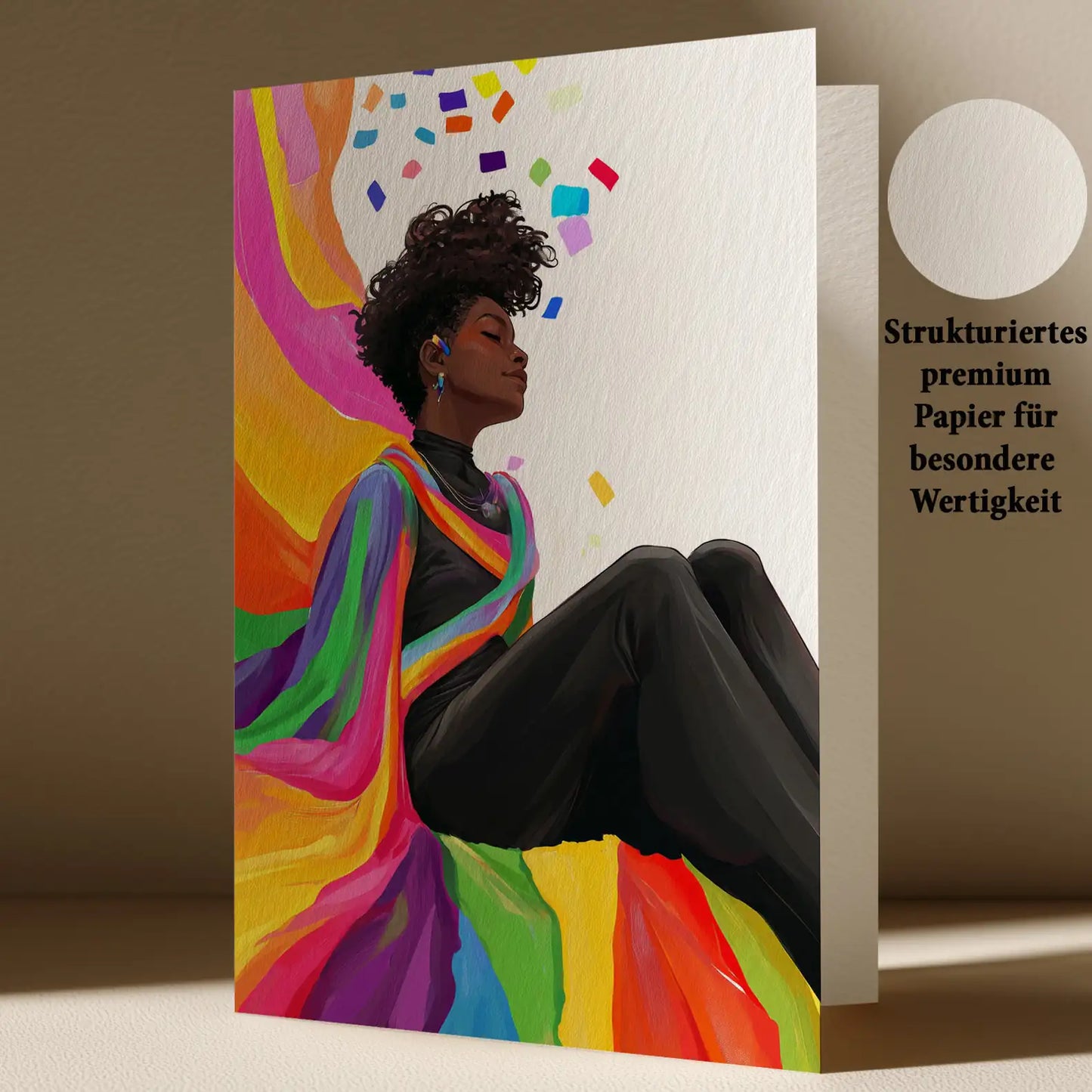 Grußkarte mit LGBTQ Motiv