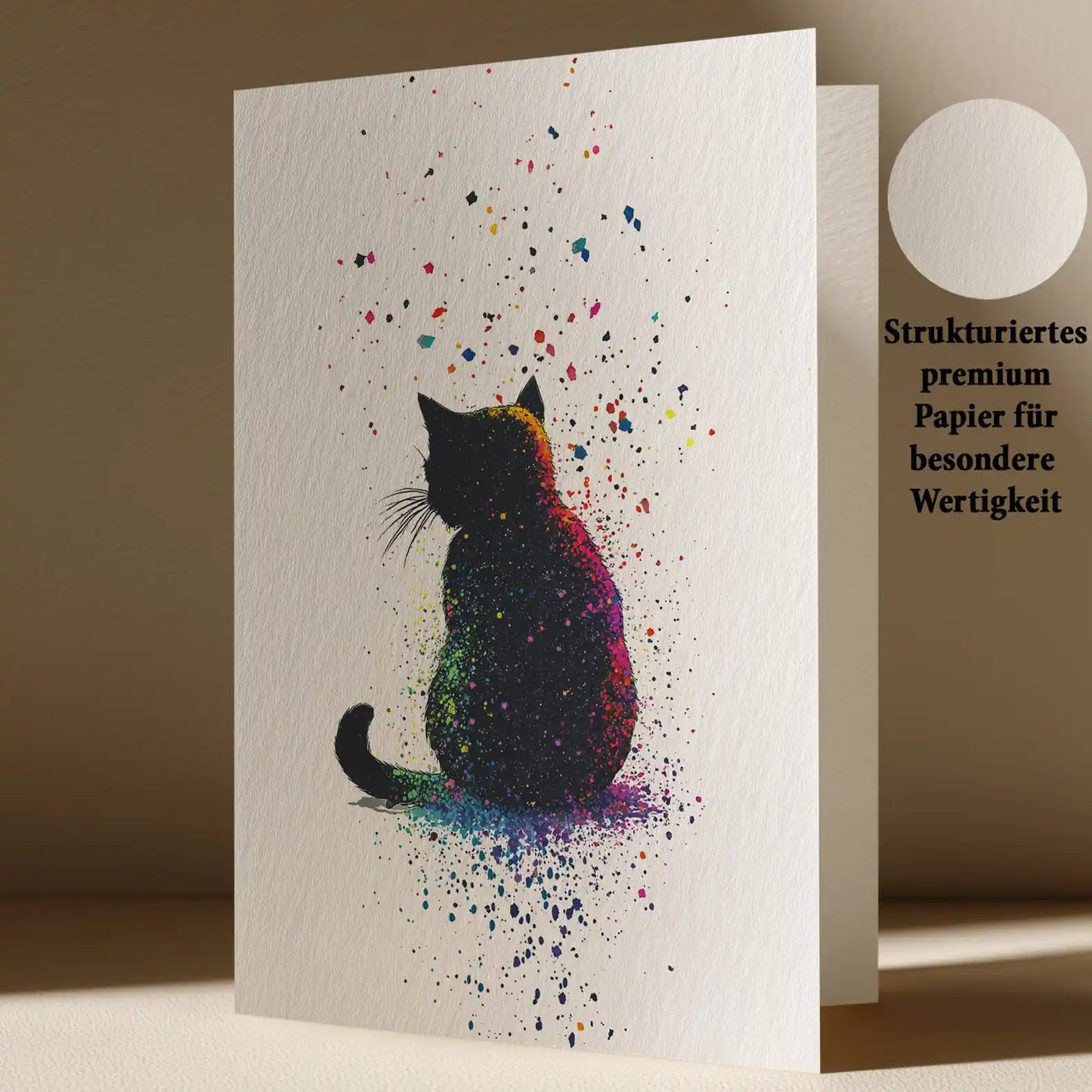 Grußkarte mit Katzen Motiv