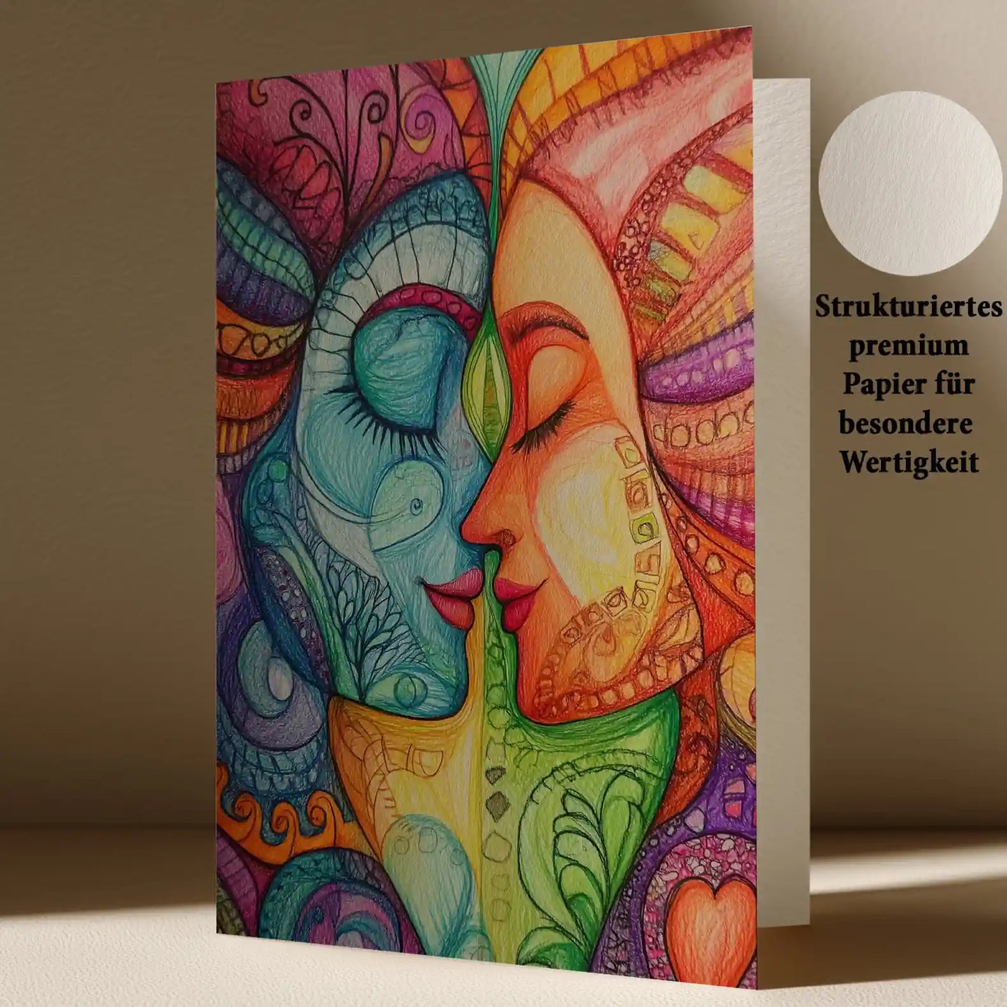 Grußkarte mit Popart Motiv