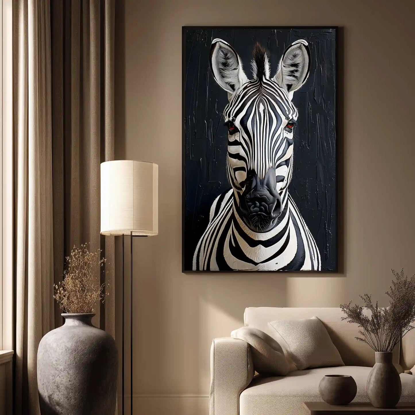 Zebra Wandbild Leinwanddruck Zeitgenössische Kunst