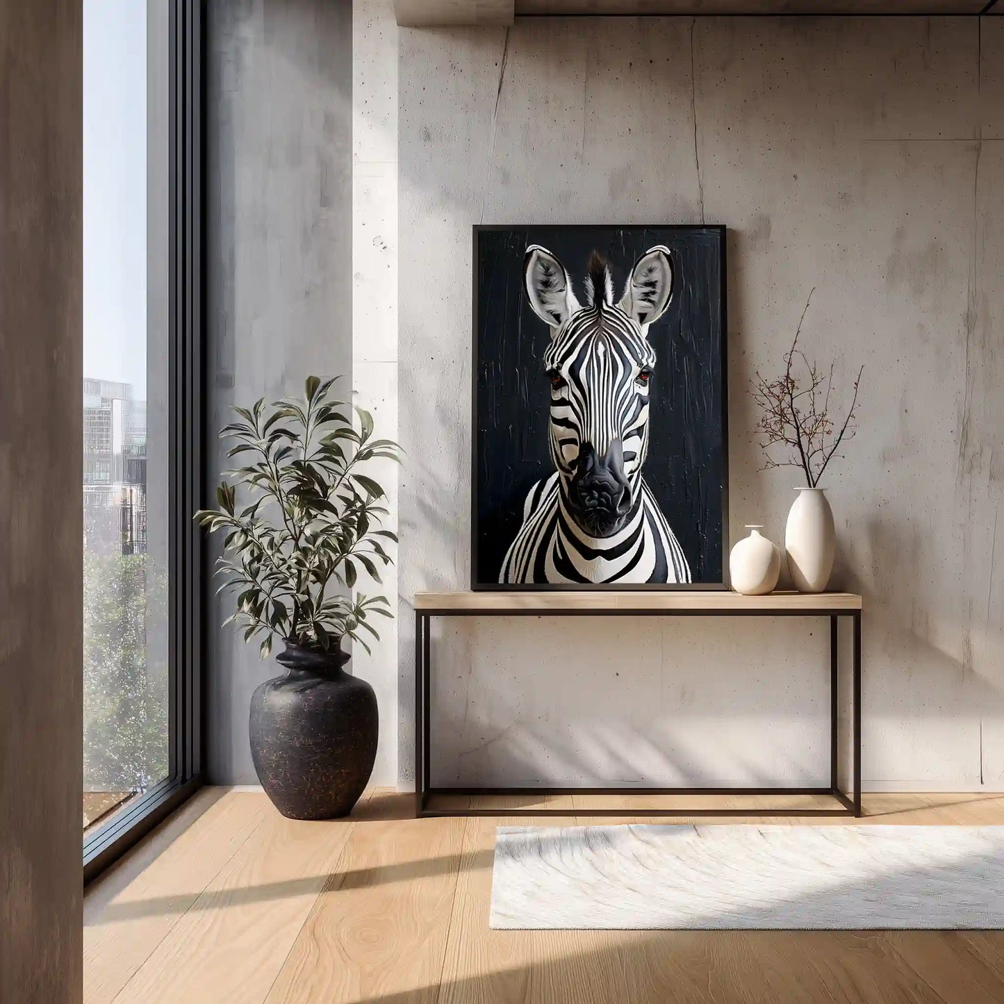 Zebra Wandbild Leinwanddruck Zeitgenössische Kunst