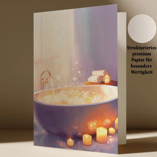 Grußkarte mit Beauty Motiv