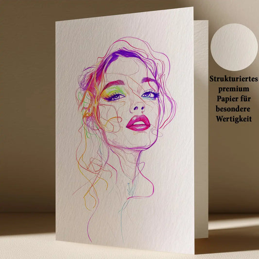 Grußkarte Beauty/LGBTQ Motiv
