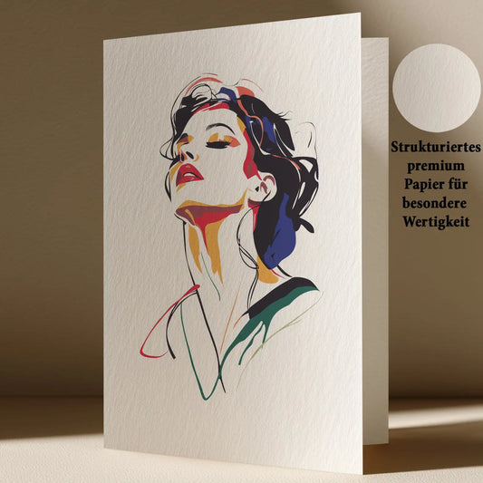 Grußkarte mit LGBTQ/Popup Motiv
