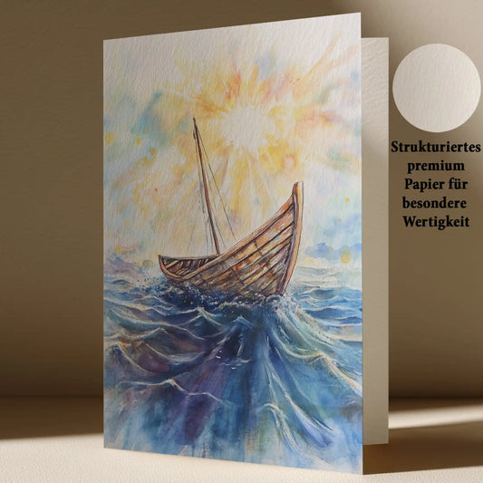 Grußkarte mit Trauer Motiv