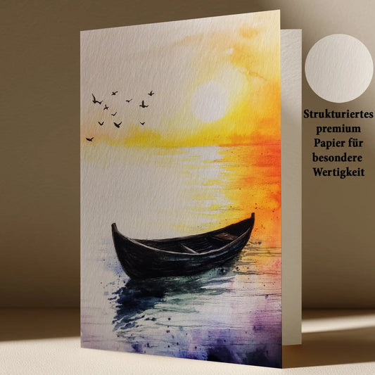 Grußkarte mit Trauer Motiv