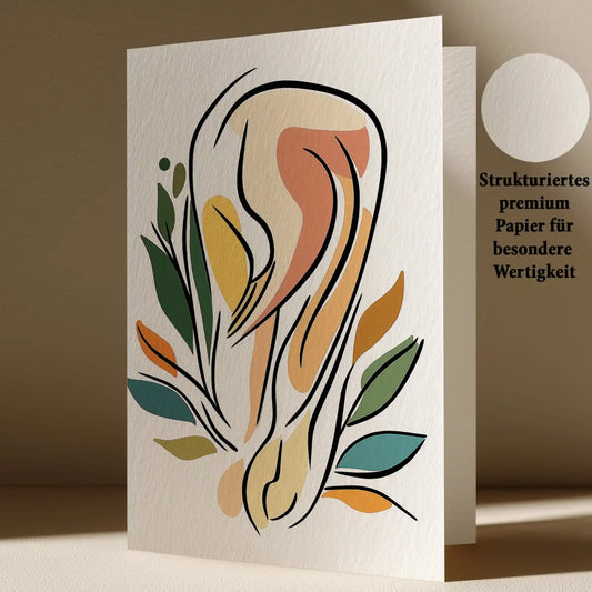 Grußkarte mit Popart Motiv