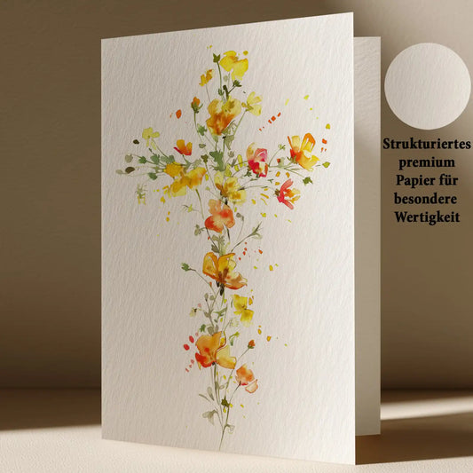 Grußkarte mit Trauer Motiv