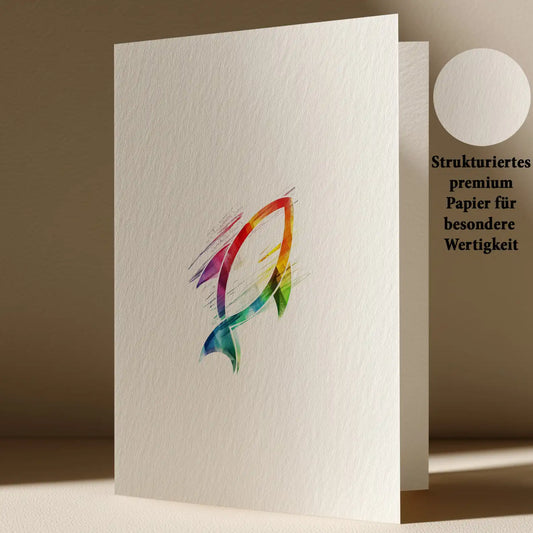 Grußkarte mit Popart Motiv
