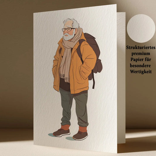 Grußkarte zur Rente