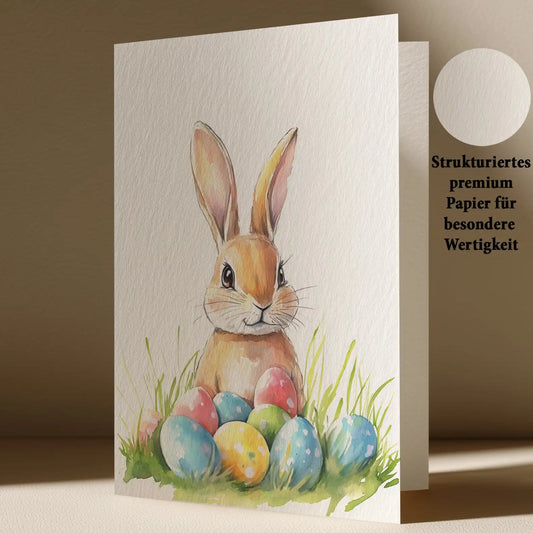 Grußkarte mit Oster Motiv