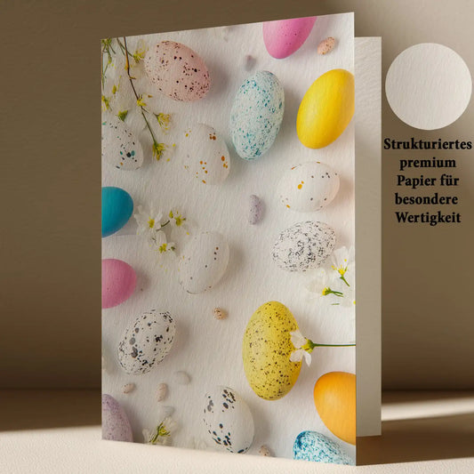 Grußkarte mit Oster Motiv