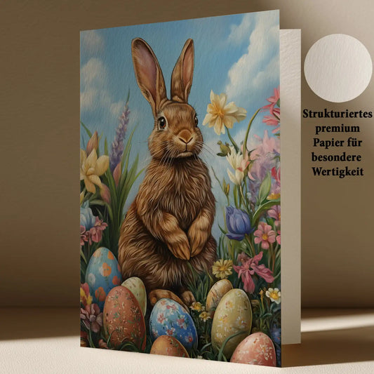 Grußkarte mit Oster Motiv