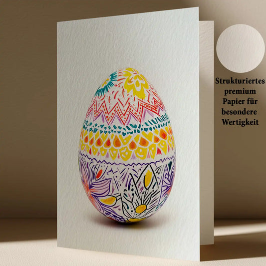 Grußkarte mit Oster Motiv