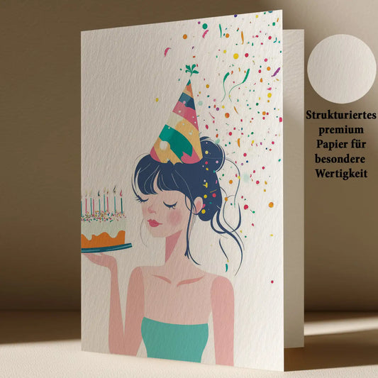 Grußkarte mit Frauen Motiv