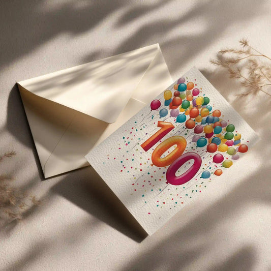 Grußkarte zum 100. Geburtstag