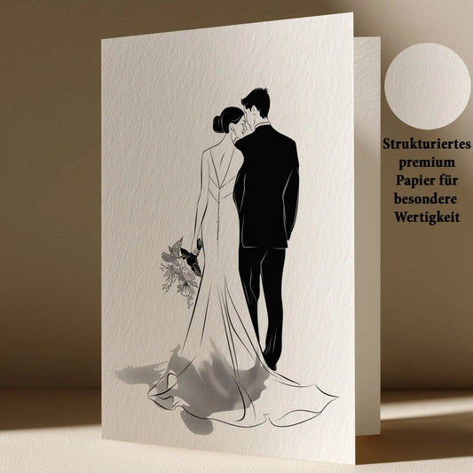 Grußkarte zur Hochzeit
