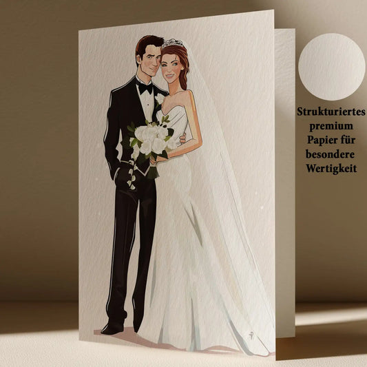 Grußkarte zur Hochzeit