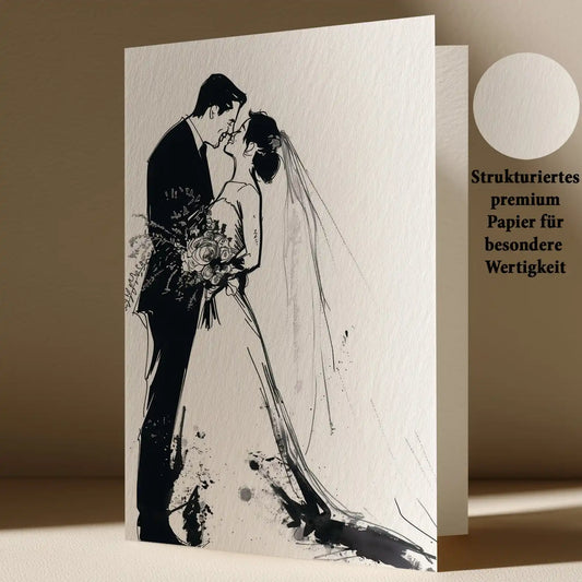 Grußkarte zur Hochzeit