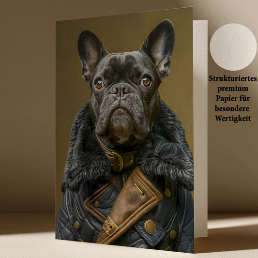 Grußkarte mit Hunde Motiv