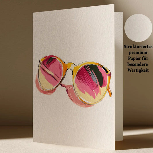 Grußkarte mit Beauty Motiv