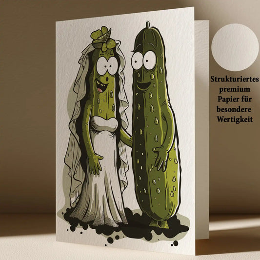 Grußkarte mit Hochzeits Motiv