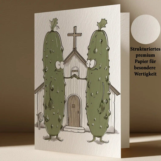 Grußkarte mit Hochzeits Motiv