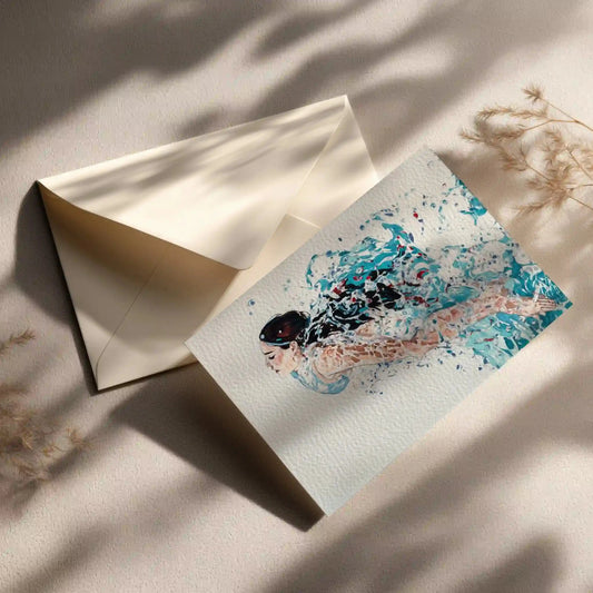 Grußkarte mit Beauty Motiv exklusive Damen Karte für Sie
