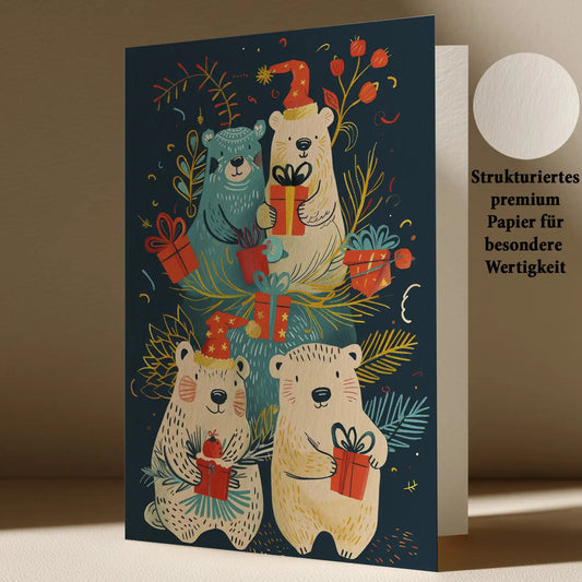Grußkarte mit Weihnachts Motiv