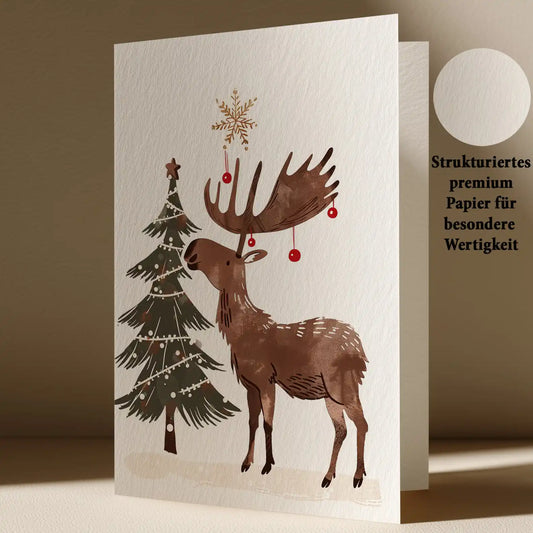 Grußkarte mit Weihnachts Motiv