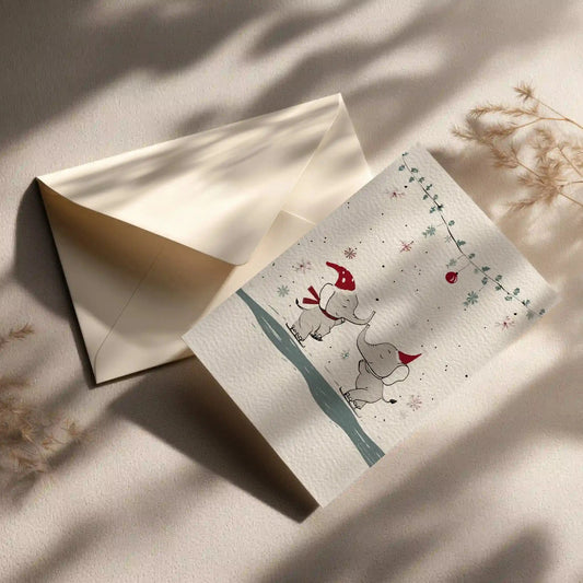 Grußkarte mit Weihnachts Motiv