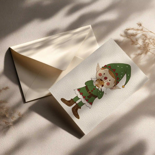Grußkarte mit Weihnachts Motiv