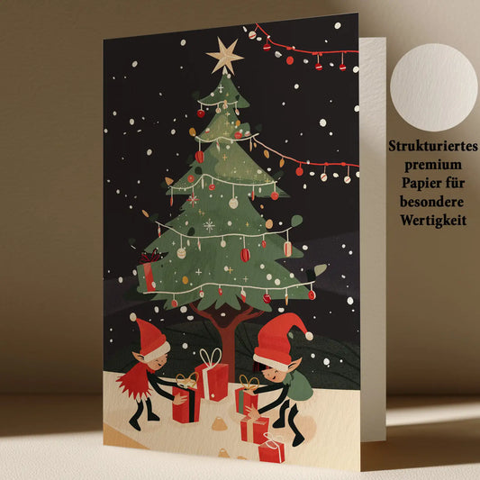 Grußkarte mit Weihnachts Motiv