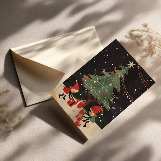 Grußkarte mit Weihnachts Motiv